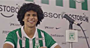 Eduard Bello presentación oficial Atlético Nacional