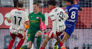 Juan Arango Jr. se afianza en el Girona: Minutos de calidad en el empate ante Getafe