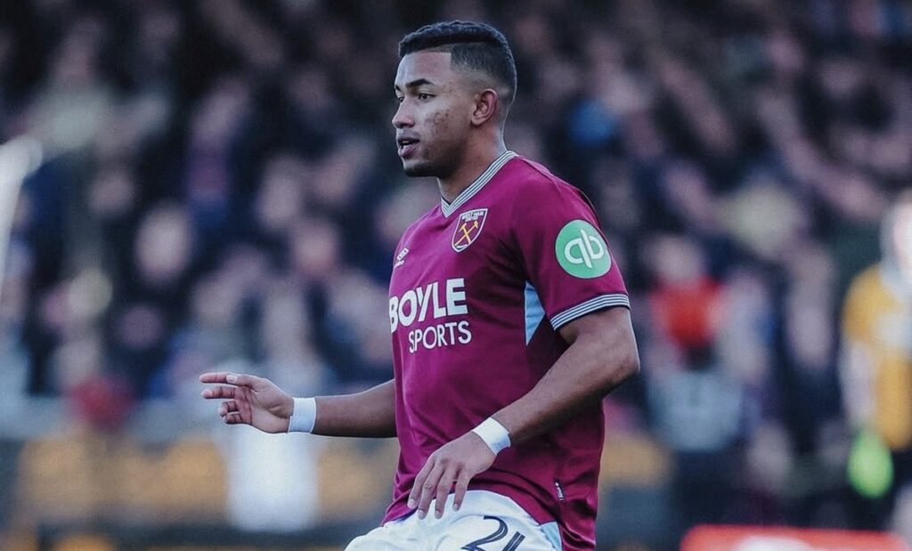 ¡Histórico! Keiber Lamadrid debutó con el primer equipo del West Ham en la FA Cup frente al Burton